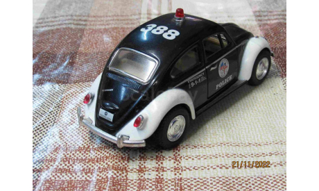 Kinsmart 1:32 Volkswagen Beetle (1967) Police, масштабная модель, scale32