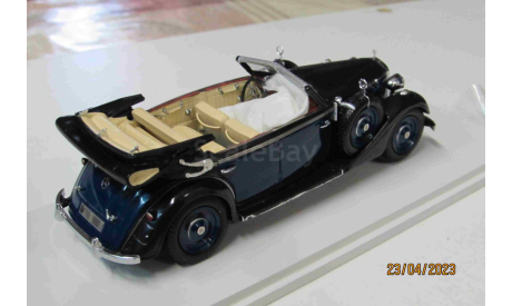 S1054 Spark 1/43 Mercedes Benz  320D Cabriolet 1937 dark blue, масштабная модель, Mercedes-Benz, scale43