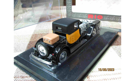 rio 4233 Rio 1/43 Bugatti 41 Royale Coupe Napoleon 1929 yellow/black, масштабная модель, scale43