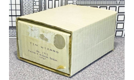 № 171/2 Tin Wizard 1/43 Packard Eight 4-door Sedan Hard Top 1937 beige, масштабная модель, scale43