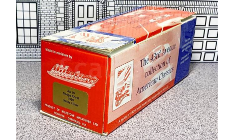 AA 19 Milestone 1/43 Dodge Royal Saloon Hard Top 1959 white/blue, масштабная модель, scale43