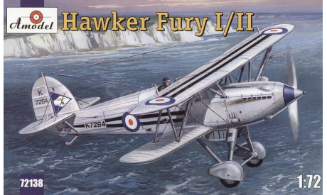 HAWKER FURY 1/2 (AMODEL), сборные модели авиации, 1:72, 1/72