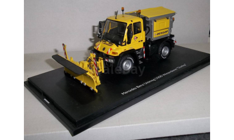 1/43 SCHUCO MERCEDES UNIMOG U300 WINTER SERVICE DUNLOP, масштабная модель, scale43