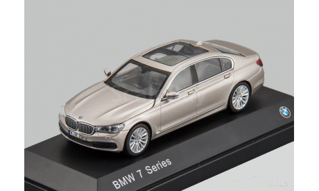 BMW 7-Series NEW 2016г. (G12) Jadi / Paragon 1:43 БМВ 7 бежевый мет./ BEIGE, масштабная модель, 1/43