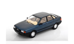 ⬊ Акция-СКИДКА! ⤵ Под ЗАКАЗ! ↪ Audi 80 B3 limousine 1/18  Triple 9  Ауди-80 Б3 1989 Сине-зелён./ Lago Blue 1:18