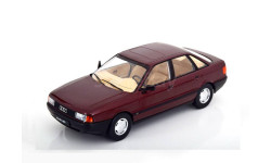 ⬊ Акция-СКИДКА! ⤵ Под ЗАКАЗ! ↪ Audi 80 B3 limousine 1/18  Triple 9  Ауди-80 Б3 1989 Бордовый / Bordo 1:18