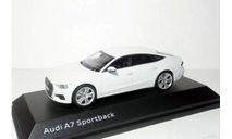 Audi A7 (C8) Sportback iScale - Kyosho 1/43 Ауди А7 2017 ’спорт-купе’ БЕЛЫЙ  /  WHITE 1:43, масштабная модель, scale43