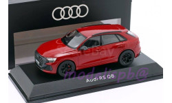 ⬊ Акция-СКИДКА! ⤵ Под ЗАКАЗ! ↪ Audi RS Q8 FL NEW 1/43 Norev Ауди Ку 8 эРэС рестайл 2024 SUV RED 1:43