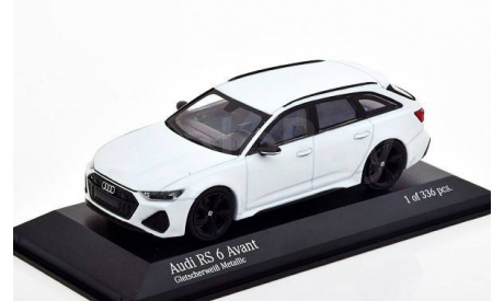 Audi RS6 Avant 2020 NEW Minichamps 1/43 Ауди РС-6 (С8) УНИВЕРСАЛ белый  металлик / WHITE 1:43, масштабная модель, scale43