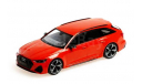 Audi RS6 Avant 2020 NEW Minichamps 1/43 Ауди РС-6 (С8) УНИВЕРСАЛ кораллово-оранжевый  металлик / ORANGE 1:43, масштабная модель, scale43