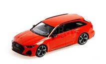 Audi RS6 Avant 2020 NEW Minichamps 1/43 Ауди РС-6 (С8) УНИВЕРСАЛ кораллово-оранжевый  металлик / ORANGE 1:43, масштабная модель, scale43