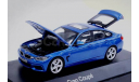 BMW 4er Gran Coupe (F36) 1:43 Kyosho  БМВ 4-series 2014 купе  5дв.  blue / голубой, масштабная модель, scale43