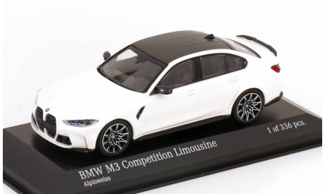 Под ЗАКАЗ! - BMW M3 Competition G80 NEW 2022 Minichamps 1/43 БМВ 3 серии (3er) М3 седан БЕЛАЯ 1:43, масштабная модель, scale43