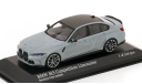 Под ЗАКАЗ! - BMW M3 Competition G80 NEW 2022 Minichamps 1/43 БМВ 3 серии (3er) М3 седан СЕРАЯ 1:43, масштабная модель, scale43