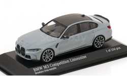 Под ЗАКАЗ! - BMW M3 Competition G80 NEW 2022 Minichamps 1/43 БМВ 3 серии (3er) М3 седан СЕРАЯ 1:43