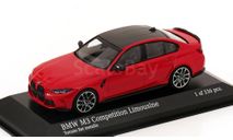 Под ЗАКАЗ! - BMW M3 Competition G80 NEW 2022 Minichamps 1/43 БМВ 3 серии (3er) М3 седан КРАСНАЯ 1:43, масштабная модель, scale43