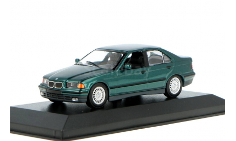 BMW 3er E36 Minichamps 1/43 БМВ 3 серии 1991 год, Е36, СЕДАН. 5 дверей. ЗЕЛЁНЙ металлик / GREEN 1:43, масштабная модель, scale43
