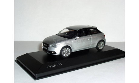 Акция - См.- ни-же! .  Audi A1 3d Typ 8X Kyosho 1/43 Ауди A1  -  2010 года серебристая  / silver  1:43, масштабная модель