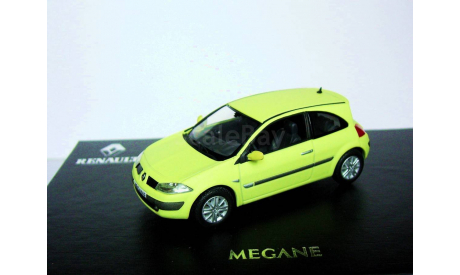 АКЦИЯ-СКИДКА! - Renault Megane-2 Coupe 2003г «Phospho» Norev 1/43 --- Рено Меган-2 купе 1:43 ’’ФОСФО - НЕОН’!!!, масштабная модель, scale43