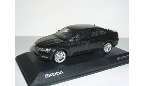 Skoda Superb B8 (Superb-III) limousine 1:43 Шкода Суперб-3 - 2015г седан (лифтбэк) - ЧЁРНАЯ / BLACK !, масштабная модель, scale43, iScale, Škoda
