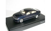 Volkswagen Passat 2015г. ( B8) sedan Herpa 1:43 blue-grau -- Фольксваген Пассат NEW синий, масштабная модель, 1/43