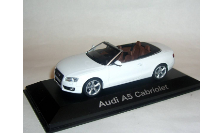 СКИДКА-УЦЕНКА (некомплект) --- Audi A5 cabriolet 2009г (8F7) Schuco 1:43 Ауди А5 кабриолет БЕЛАЯ, масштабная модель, 1/43