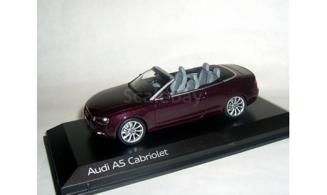 Audi A5 cabriolet Facelift 2012 Norev 1:43 Ауди А5 кабрио ... Бордово-фиолетоывй мет., масштабная модель, scale43