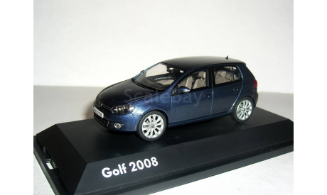 С РУБЛЯ! - Volkswagen Golf VI 5dr 2009г Schuco 1:43 --- VW 5дверей Гольф-6 BLUE-GRAPHIT/ синий графит, масштабная модель