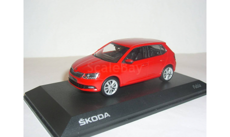 Skoda Fabia MkIII hatch 2014 i-Scale 1:43 - - - Шкода Фабия-3 красная / RED, масштабная модель, scale43