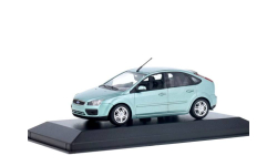 ✔ В наличии! - Ford Focus II (Mk2) hatchback Minichamps 1/43 Форд Фокус 2005 Мк2 хэтч 5дв 1:43 серебристо -голубоватый (зеленоватый)