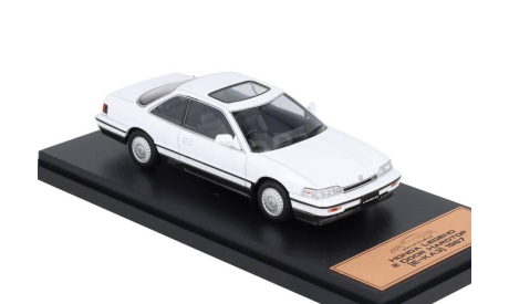 ↪︎ Под ЗАКАЗ! ⇝  Honda Legend MkI 2-door Hardtop (KA3 / E-Ka3)   1/43  Хонда Легенд-1 купе  (Coupe-Sports-Special)   1987/1988 года БЕЛАЯ / WHITE  1:43, масштабная модель, Hachette, scale43