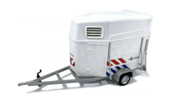✔ В наличии!  ∜ - УДВОЮ СКИДКУ См.**... -  Horse transporter trailer 1/43 Прицеп ’коневоз’ д/ перевозки лошадей одноосный 1:43