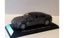 Porsche Panamera Turbo ’Executive’ (2nd Generation) Herpa 1/43 Порш Панамера ’Турбо’ Mk2 - 2017 год GREY / СЕРЫЙ 1:43, масштабная модель, scale43