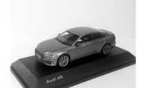 Audi A6(C8) New limousine 2018 iScale - Kyosho 1/43  Ауди А6С8 седан 2019 модельного года GREY / СЕРЫЙ 1:43, масштабная модель, scale43