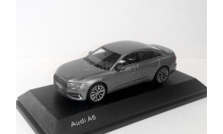 Audi A6(C8) New limousine 2018 iScale - Kyosho 1/43  Ауди А6С8 седан 2019 модельного года GREY / СЕРЫЙ 1:43