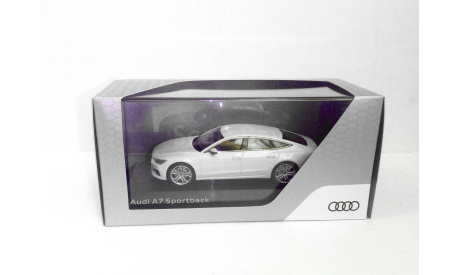 Audi A7 (C8) Sportback iScale - Kyosho 1/43 Ауди А7 2017 ’спорт-купе’ БЕЛЫЙ  /  WHITE 1:43, масштабная модель