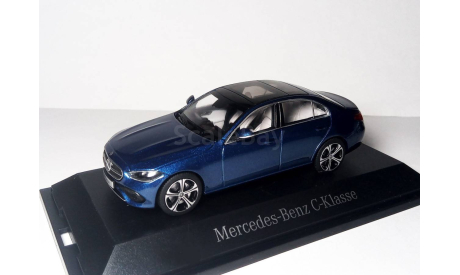 Mercedes-Benz C-class W206 New 1/43 Мерседес C-класс седан 2021 синий / BLUE 1:43 Mercedes, масштабная модель, Herpa
