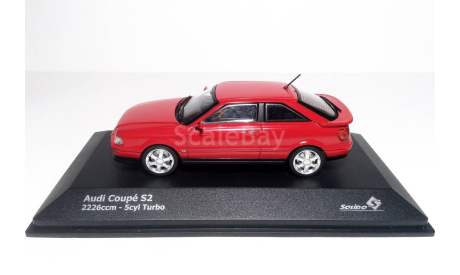 С РУБЛЯ!  Audi S2 Coupe 1992 Solido 1/43 Ауди купе эС-2 1:43 RED / красная 1:43, масштабная модель, scale43