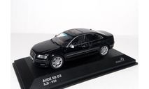УДВОЮ + !!!  Audi S8 D3 2007 Solido  1/43   Ауди эС-8 Mk2 седан 2007г (2008 модельного года) BLACK  /  ЧЁРНЫЙ 1:43, масштабная модель, scale43