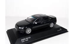 УДВОЮ + !!!  Audi S8 D3 2007 Solido  1/43   Ауди эС-8 Mk2 седан 2007г (2008 модельного года) BLACK  /  ЧЁРНЫЙ 1:43