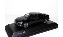 Акция - См.- ни-же! .  Audi A6(C8) New limousine 2018 iScale - Kyosho 1/43  Ауди А6С8 седан 2019 модельного года  BLACK /  ЧЁРНЫЙ  1:43, масштабная модель, scale43