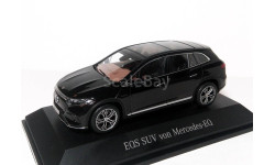 С РУБЛЯ!   Mercedes-Benz EQS SUV X296 1/43 Мерседес ’электро-кроссовер’ 2022 чёрный / BLACK 1:43