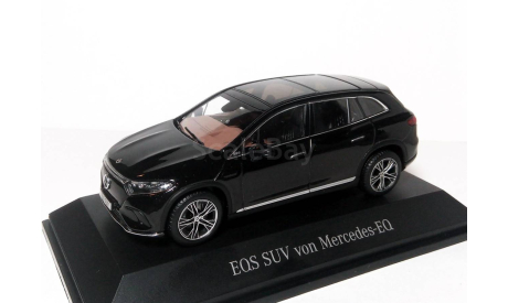 Акция - См.- ни-же! . Mercedes-Benz EQS SUV X296 1/43 Мерседес ’электро-кроссовер’ 2022 чёрный / BLACK 1:43, масштабная модель, Spark