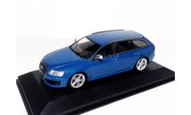 УДВОЮ! Акция! См** ...   Audi RS6 C6 Avant Minichamps 1/43 Ауди PC6 - 2008 1:43 BLUE / СИНИЙ, масштабная модель, scale43