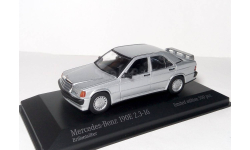 Mercedes-Benz 190E 2,3 16V Minichamps 1/43 Мерседес W201 (190 E) 2,3-16 серебристый / SILVER 1:43