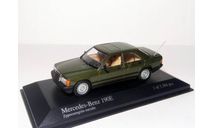 Удвою скиду! - Mercedes-Benz 190 E 1984 (W201)  Minichamps 1/43 Мерседес 190Е Green / болотно-зелёный 1:43, масштабная модель, scale43