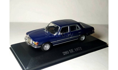 ✔ В наличии!  ∜ - УДВОЮ СКИДКУ -» См.**  -  Mercedes-Benz 280 SE 1972  W116 IXO 1/43 Мерседес S-класс синий / BLUE 1:43, масштабная модель, IXO - ’Mercedes collection’- Altaya, scale43