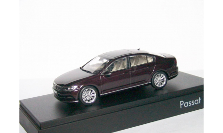 Volkswagen Passat 2015г. ( B8) sedan Herpa 1:43 бордо -- Фольксваген Пассат NEW бордово-фиолетовый, масштабная модель, 1/43