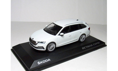 Skoda Octavia A8 combi NEW 1/43 Norev Шкода Октавия комби 2021г. Mk4 белый металлик / white 1:43, масштабная модель, scale43, iScale, Škoda