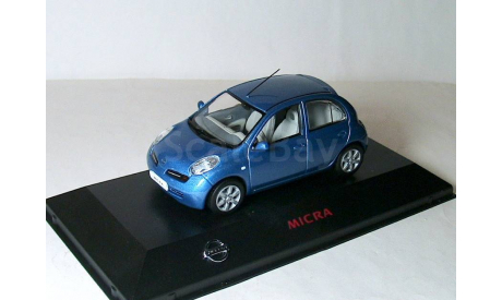 Nissan Micra 2002 (LHD) J-collection 1/43 --- Ниссан Микра К12 ... голубая левый руль 1:43, масштабная модель, scale43